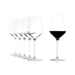 56.8 cl - Stolzle Lausitz Quatrophil Calice Vino Rosso in Vetro - Set 6 Pezzi