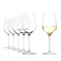 41 cl - Stolzle Lausitz Starlight Calice Vino Bianco in Vetro - Set 6 Pezzi