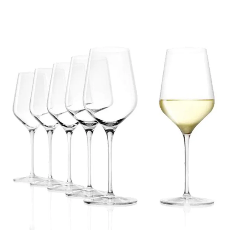 41 cl - Stolzle Lausitz Starlight Calice Vino Bianco in Vetro - Set 6 Pezzi