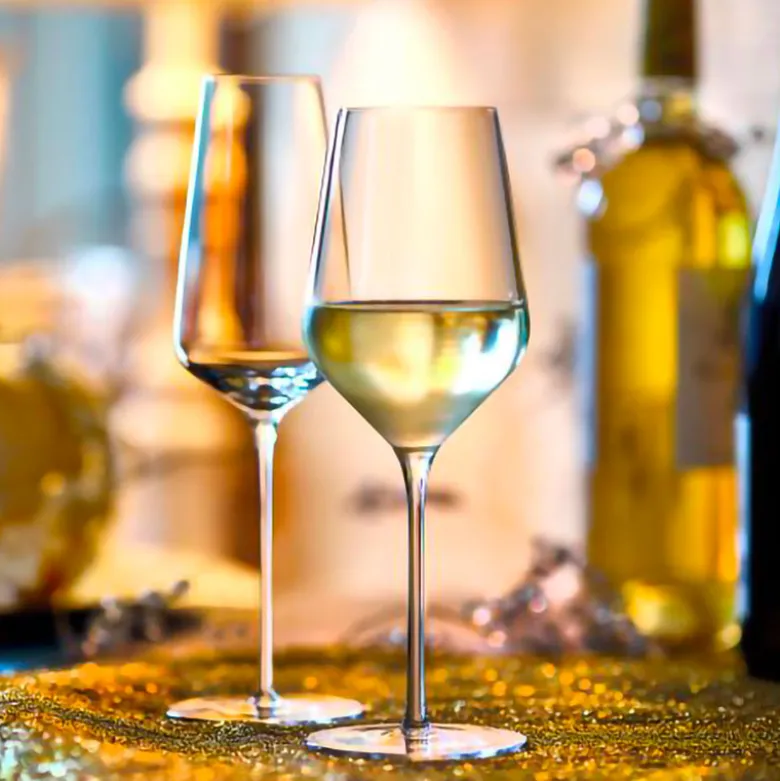 41 cl - Stolzle Lausitz Starlight Calice Vino Bianco in Vetro - Set 6 Pezzi