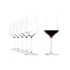 67.5 cl - Stolzle Lausitz Starlight Calice Vino Rosso Bordeaux in Vetro - Set 6 Pezzi