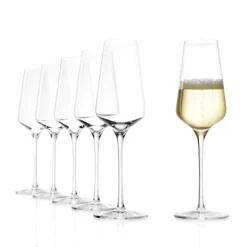 29 cl - Stolzle Lausitz Starlight Calice Flute in Vetro - Set 6 Pezzi