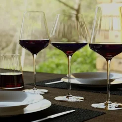 64 cl - Stolzle Lausitz Symphony Calice Vino Rosso Bordeaux in Vetro - Set 6 Pezzi