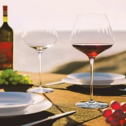 71 cl - Stolzle Lausitz Symphony Calice Vino Rosso Burgundy in Vetro - Set 6 Pezzi