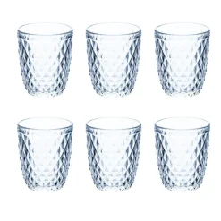 26 cl - Villa D'Este Diamond Bicchiere Acqua in Vetro - Set 6 Pezzi