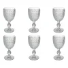 23.5 cl - Villa D'Este Mexico Calice Acqua in Vetro - Set 6 Pezzi