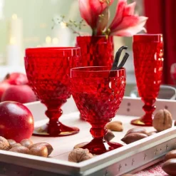 20 cl - Villeroy & Boch Boston Calice Vino Rosso in Vetro - Set 4 Pezzi