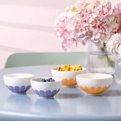 22 cl - Villeroy & Boch Fleur Ciotola In Porcellana Premium - Set 4 Pz