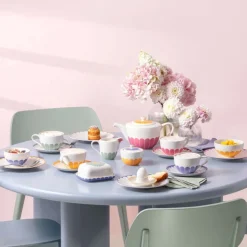 22 cl - Villeroy & Boch Fleur Ciotola In Porcellana Premium - Set 4 Pz