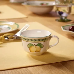 13 cl - Villeroy & Boch French Garden Fleurence Tazza Tè In Porcellana Premium - Set 6 Pz