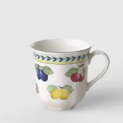 38 cl - Villeroy & Boch French Garden Fleurence Jumbo Tazza Mug In Porcellana Premium - Set 6 Pz