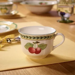 26 cl - Villeroy & Boch French Garden Fleurence Tazza Cappuccino In Porcellana Premium - Set 6 Pz