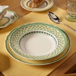 30 cl - Villeroy & Boch French Garden Orange Piatto Fondo In Porcellana Premium - Set 6 Pz