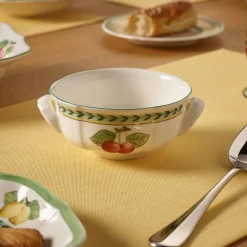 24 cl - Villeroy & Boch French Garden Fleurence Tazza Brodo In Porcellana Premium - Set 6 Pz