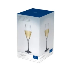 26 cl - Villeroy & Boch Manufacture Rock Calice Flute in Vetro - Set 4 Pezzi