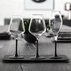 26 cl - Villeroy & Boch Manufacture Rock Calice Flute in Vetro - Set 4 Pezzi