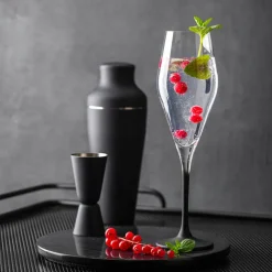 26 cl - Villeroy & Boch Manufacture Rock Calice Flute in Vetro - Set 4 Pezzi