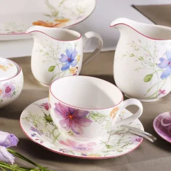 15 cl - Villeroy & Boch Mariefleur Basic Tazza Tè In Porcellana Premium - Set 6 Pz