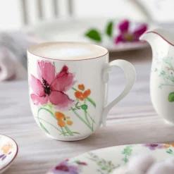 37 cl - Villeroy & Boch Mariefleur Basic Tazza Mug In Porcellana Premium - Set 6 Pz