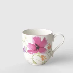 26 cl - Villeroy & Boch Mariefleur Basic Tazza Mug In Porcellana Premium - Set 6 Pz