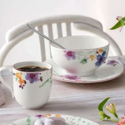 26 cl - Villeroy & Boch Mariefleur Basic Tazza Mug In Porcellana Premium - Set 6 Pz