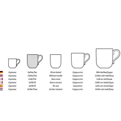 12 cl - Villeroy & Boch Mariefleur Gris Basic Tazza Tè In Porcellana Premium - Set 6 Pz