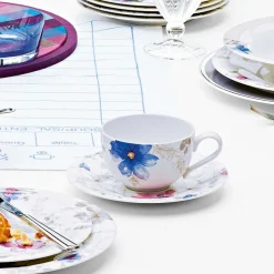 26 cl - Villeroy & Boch Mariefleur Gris Basic Tazza Mug In Porcellana Premium - Set 6 Pz