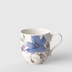 26 cl - Villeroy & Boch Mariefleur Gris Basic Tazza Mug In Porcellana Premium - Set 6 Pz