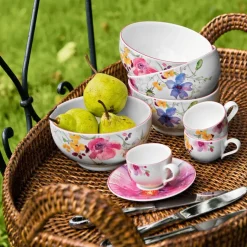 50 cl - Villeroy & Boch Mariefleur Gris Basic Ciotola Cereali In Porcellana Premium - Set 4 Pz