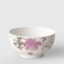 50 cl - Villeroy & Boch Mariefleur Gris Basic Ciotola Cereali In Porcellana Premium - Set 4 Pz