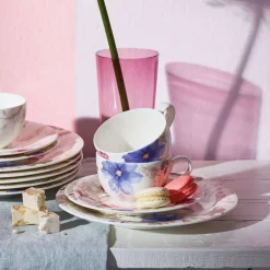 15 cl - Villeroy & Boch Mariefleur Gris Basic Tazzina Caffè In Porcellana Premium - Set 6 Pz