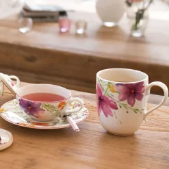 43 cl - Villeroy & Boch Mariefleur Tea Tazza Mug In Porcellana Premium - Set 6 Pz