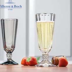 14 cl - Villeroy & Boch Opera Calice Flute in Vetro - Set 4 Pezzi
