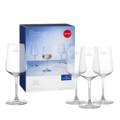 38 cl - Villeroy & Boch Ovid Calice Vino Bianco in Vetro - Set 4 Pezzi