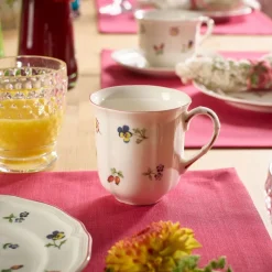 25 cl - Villeroy & Boch Petite Fleur Tazza Mug In Porcellana Premium - Set 6 Pz