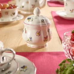 36 cl - Villeroy & Boch Petite Fleur Zuccheriera In Porcellana Premium