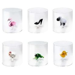 25 cl - WD Lifestyle Monterey Bicchiere Acqua in Vetro Borosilicato Set 6 Pz