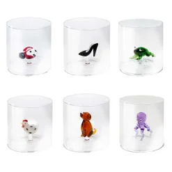 25 cl - WD Lifestyle Monterey Bicchiere Acqua in Vetro Borosilicato Set 6 Pz