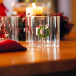 25 cl - WD Lifestyle Monterey Natale Bicchiere Acqua in Vetro Borosilicato - Set 4 Pz