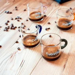 10 cl - WD Lifestyle Monterey Tazzina Caffé in Vetro Borosilicato - Set 6 Pezzi