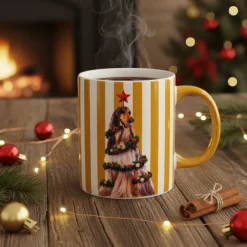 33 cl - WD Lifestyle Mykonos Tazza Mug In New Bone China