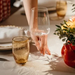 51 cl - Zafferano Altopiano Calice Vino Bianco in Vetro - Set 6 Pezzi