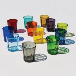 32 cl - Zafferano Bei Bicchiere Acqua in Vetro Soffiato - Set 6 Pezzi