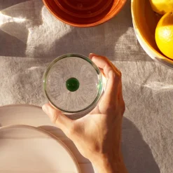 44 cl - Zafferano Bilia Bicchiere Acqua Bilia Colorata in Vetro Borosilicato - Set 6 Pezzi