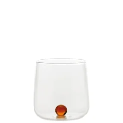 44 cl - Zafferano Bilia Bicchiere Acqua Bilia Colorata in Vetro Borosilicato - Set 6 Pezzi