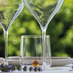 44 cl - Zafferano Bilia Bicchiere Acqua Bilia Colorata in Vetro Borosilicato - Set 6 Pezzi