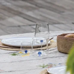 44 cl - Zafferano Bilia Bicchiere Acqua Bilia Colorata in Vetro Borosilicato - Set 6 Pezzi