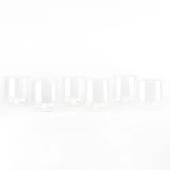 44 cl - Zafferano Bilia Bicchiere Acqua Bilia Colorata in Vetro Borosilicato - Set 6 Pezzi