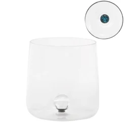 44 cl - Zafferano Bilia Caleido Bicchiere Acqua Fatto a Mano In Vetro Borosilicato Set 4 Pz