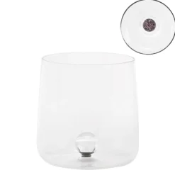 44 cl - Zafferano Bilia Caleido Bicchiere Acqua Fatto a Mano In Vetro Borosilicato Set 4 Pz